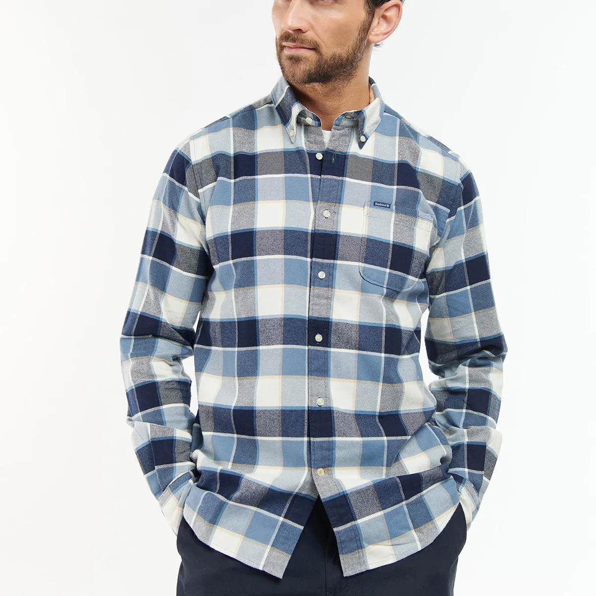 Barbour - Valley Tailored Fit Shirt in Blue Active Essentials