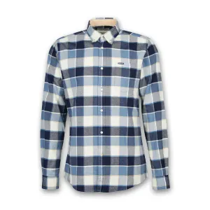 Barbour - Valley TF Shirt in Blue Circular Knit Design Easy Wear