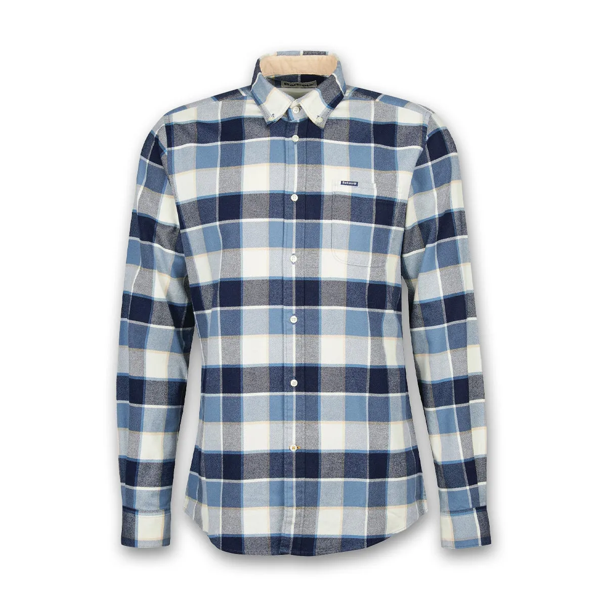 Barbour - Valley TF Shirt in Blue Circular Knit Design Easy Wear