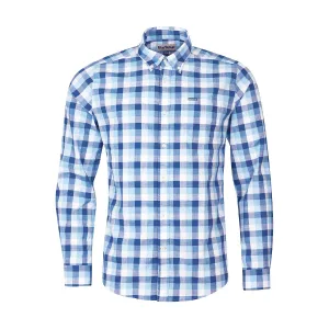 Barbour - Wardlow Tailored Fit Shirt in Blue No Fade Technology Simple Comfort Look
