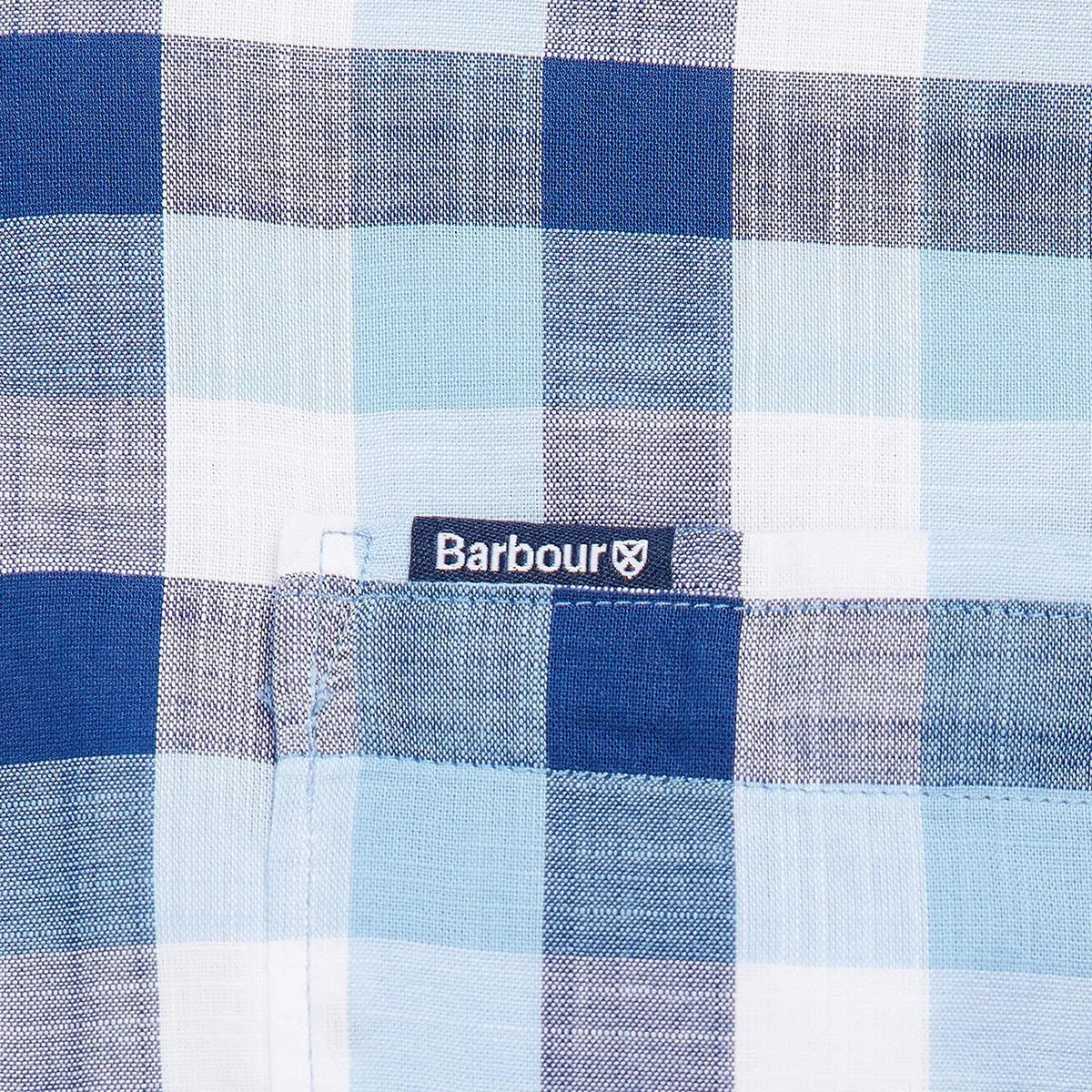 Flexible Ribbed Cuffs Durable Stitching Barbour - Wardlow Tailored Fit Shirt in Blue