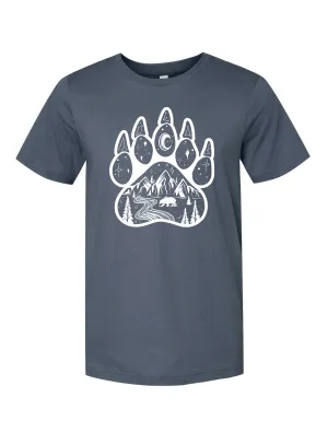 Anti Odor Technology Light Trend Bear Paw ?? White Ink ?? Unisex T-Shirt