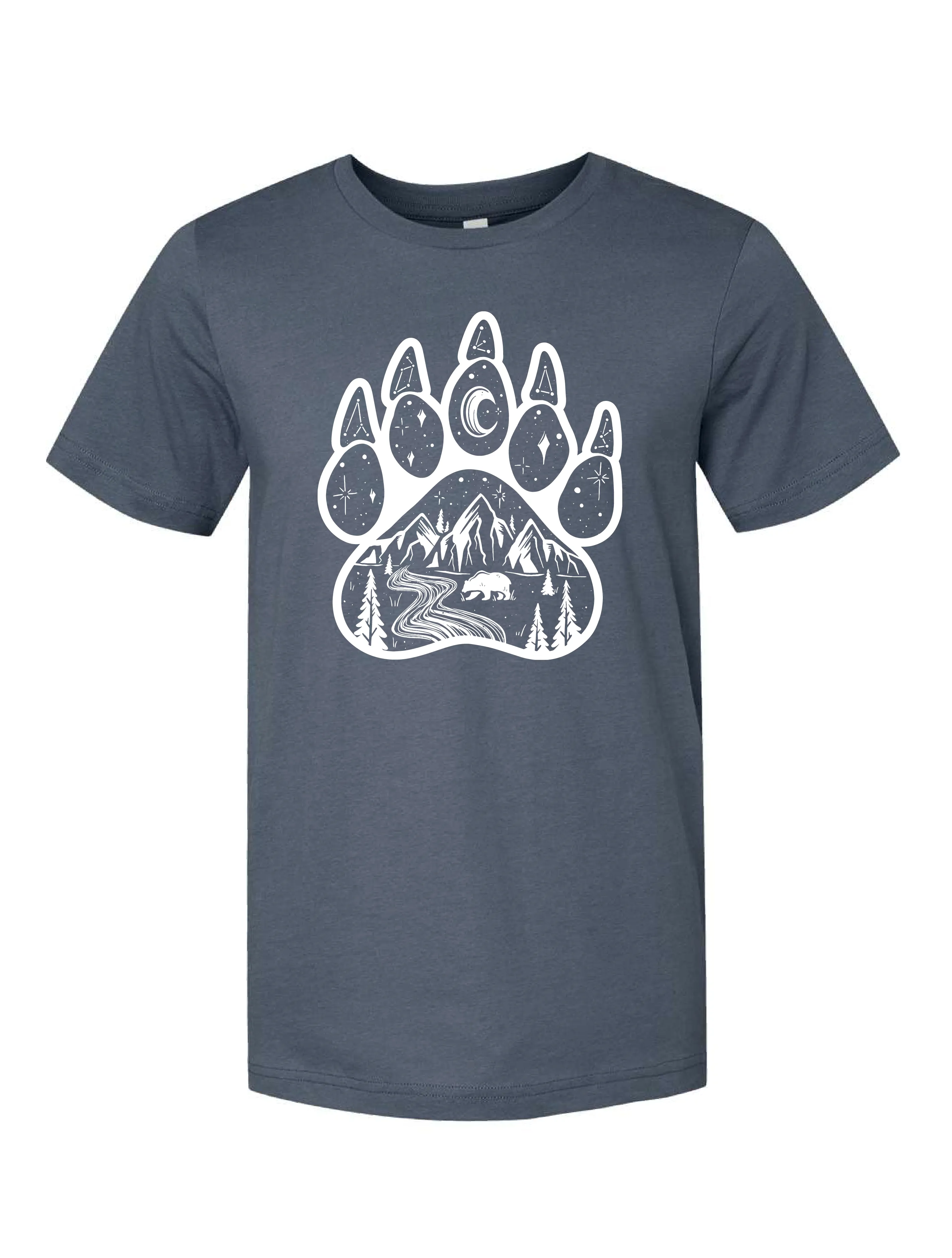 Perfect Style Active Layer Bear Paw ?? White Ink ?? Unisex T-Shirt