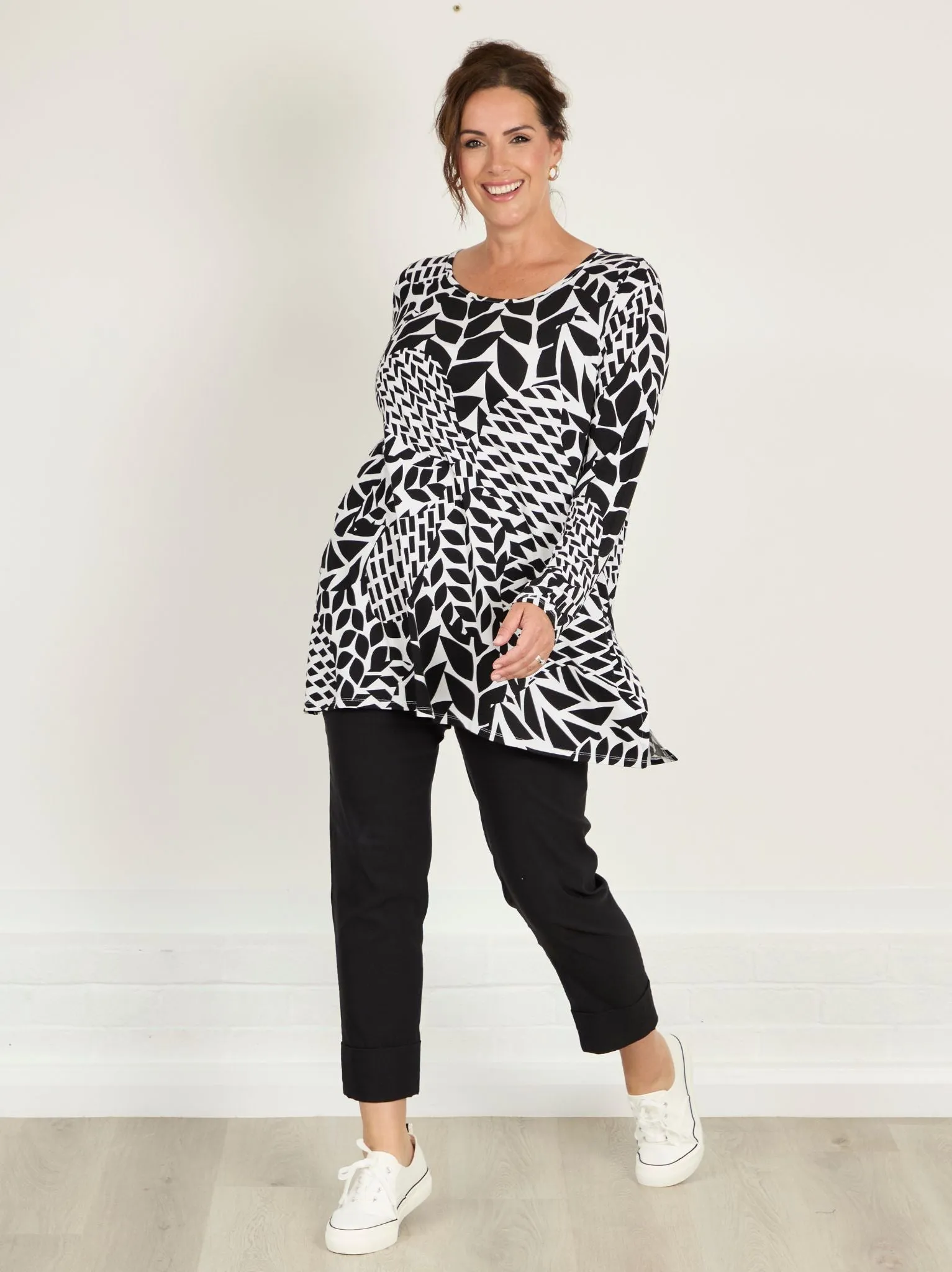 Performance Comfort Base Layer Bella 09 by ROBELL Cuff Stretch Trouser - Black