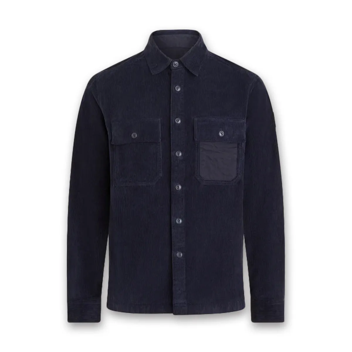 Belstaff - Fallgate Cord Shirt in Dark Ink Smart Comfort Stretchable Armholes