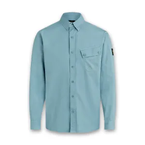 Belstaff - Pitch Shirt in Arctic Blue stain resistant coating Easy Wear
