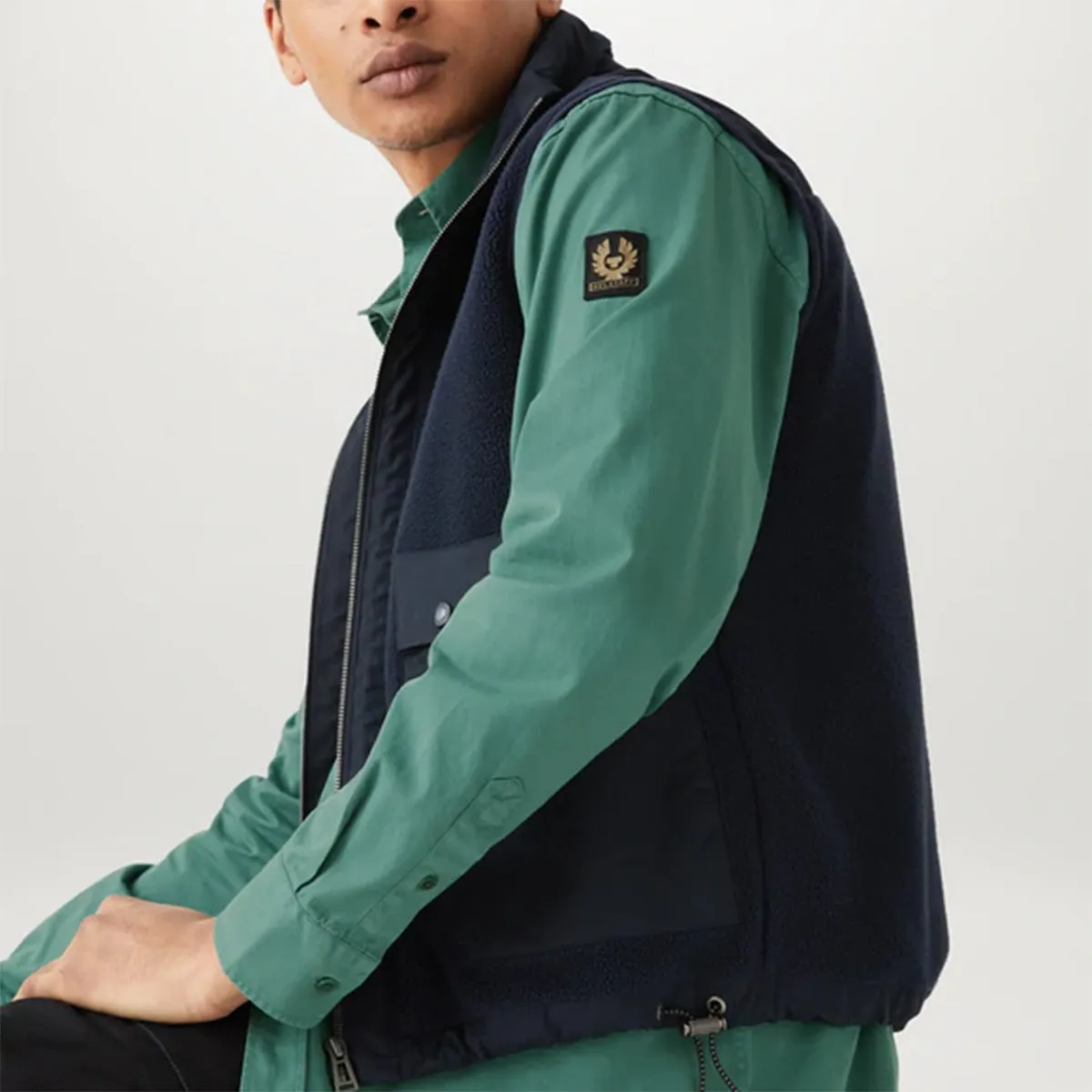 Belstaff - Pitch Shirt in Faded Teal Sporty Look