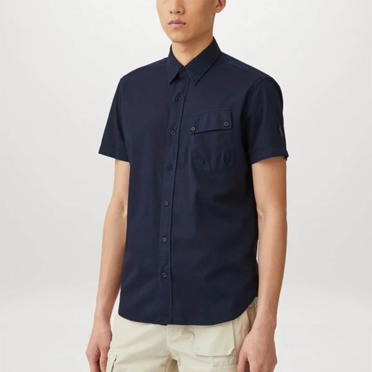 Belstaff - Pitch SS Shirt in Dark Navy Active Layering