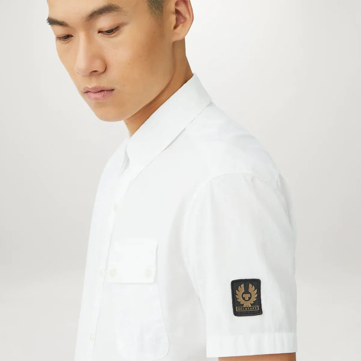 Multi Panel Structure Belstaff - Pitch SS Shirt in White