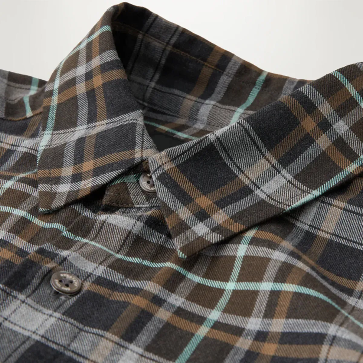 Abstract mystery Belstaff - Scale Check Shirt in Charcoal/Oil Blue