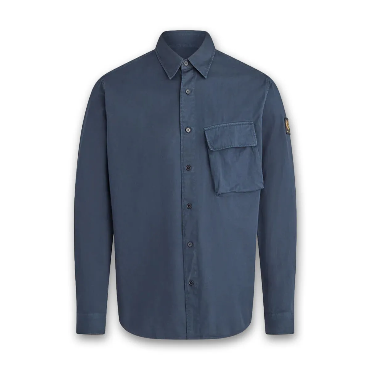 Belstaff - Scale Garment Dyed Shirt in Dark Ink Non Iron Fabric