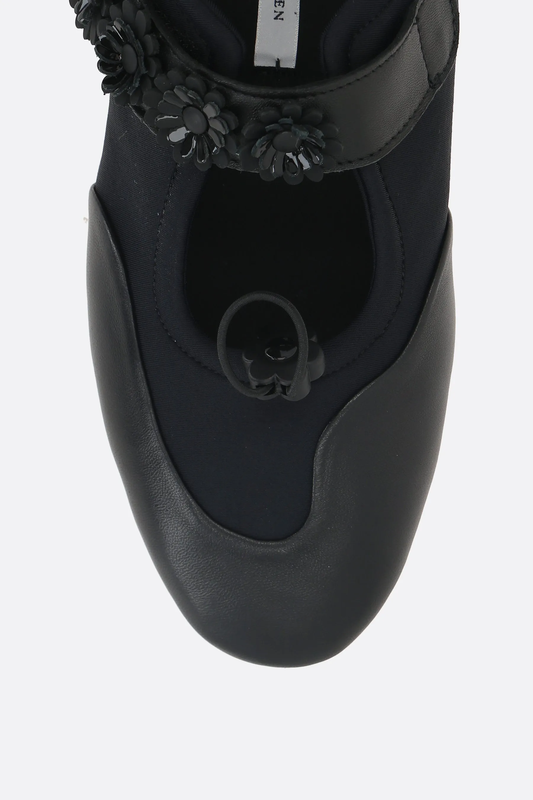 Calm Step Bess mary-jane ballerinas in neoprene and smooth leather