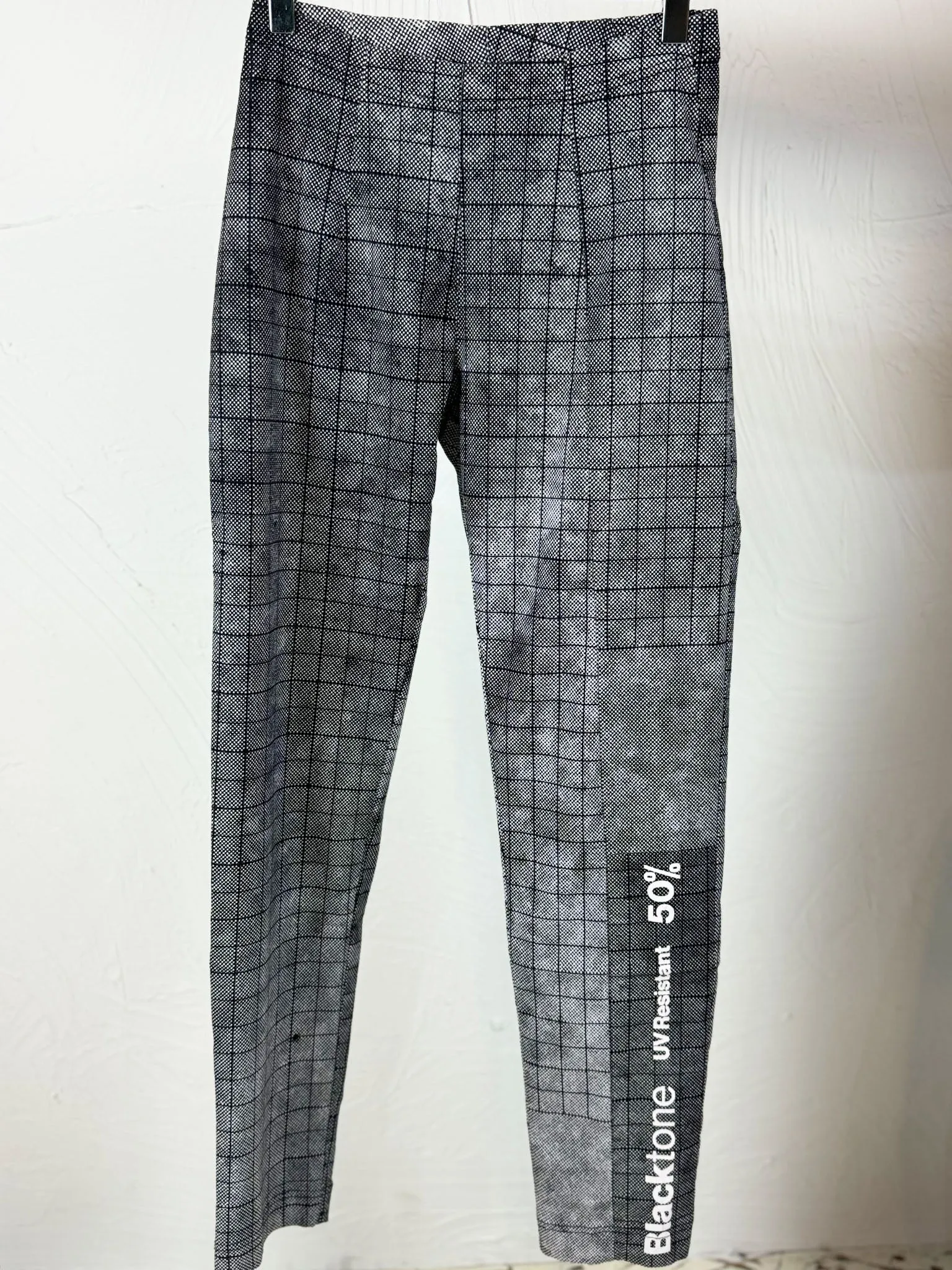 Quick Motion Non Slip Waistband Black Print Trousers '3440105'