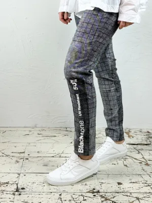 Black Print Trousers '3440105' Breathable Wear Fit