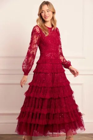 Day Ready Look Blossom Lace Ankle Gown