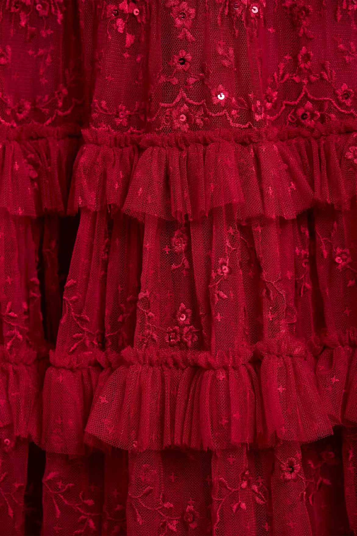 Blossom Lace Ankle Gown Hip-Flattering