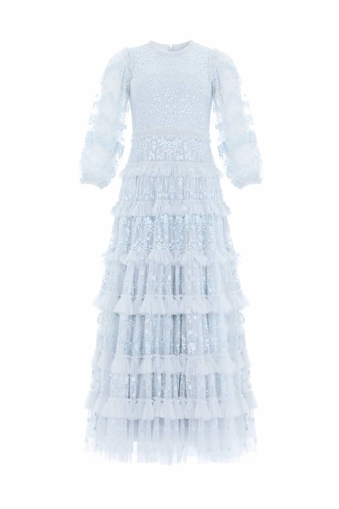 Vibrant Aesthetic Blossom Lace Ankle Gown