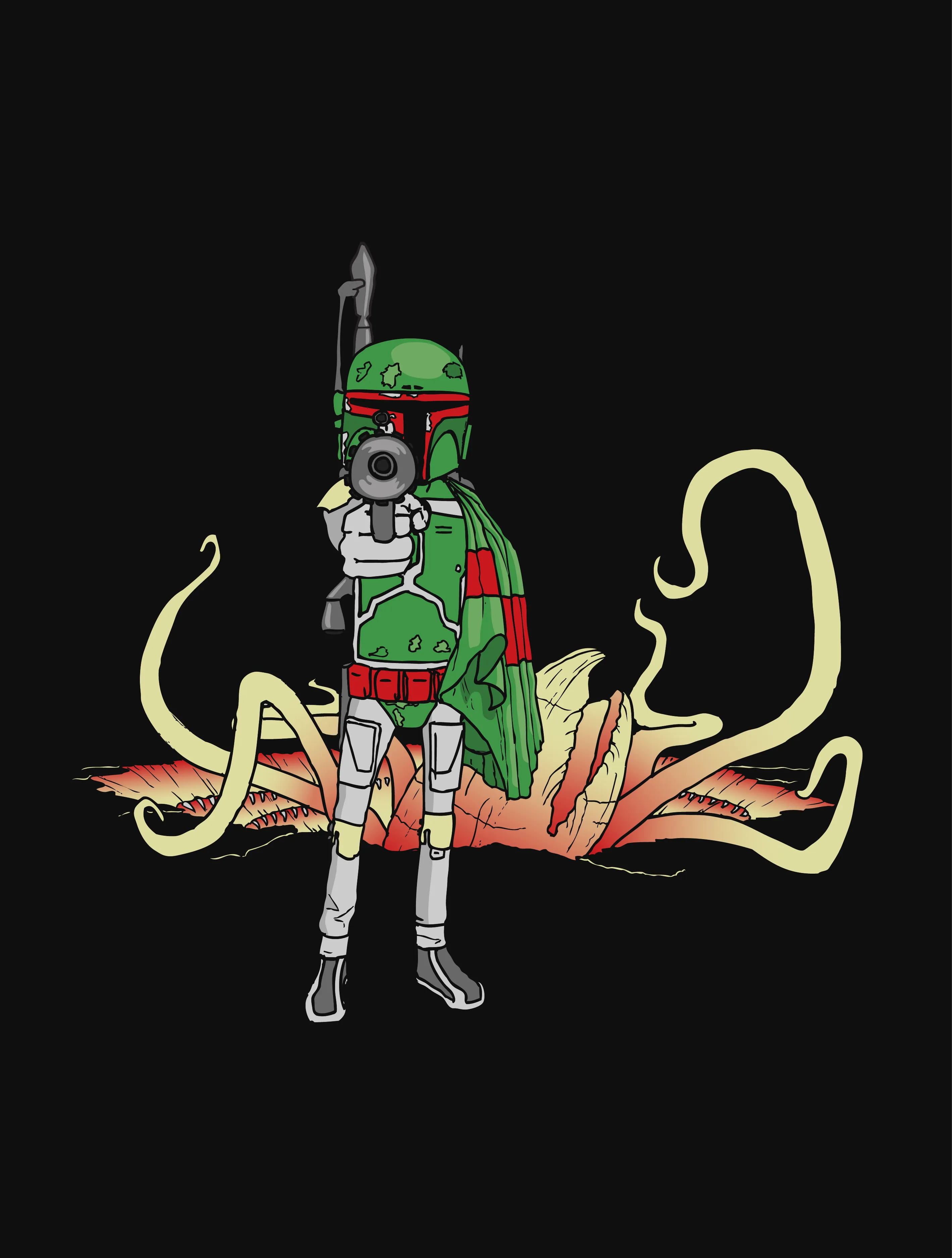 Boba Fett & The Pit of Carkoon ?? Unisex T-Shirt Sleek Design