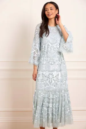 Flawless Waistband Snowdrop Ankle Gown