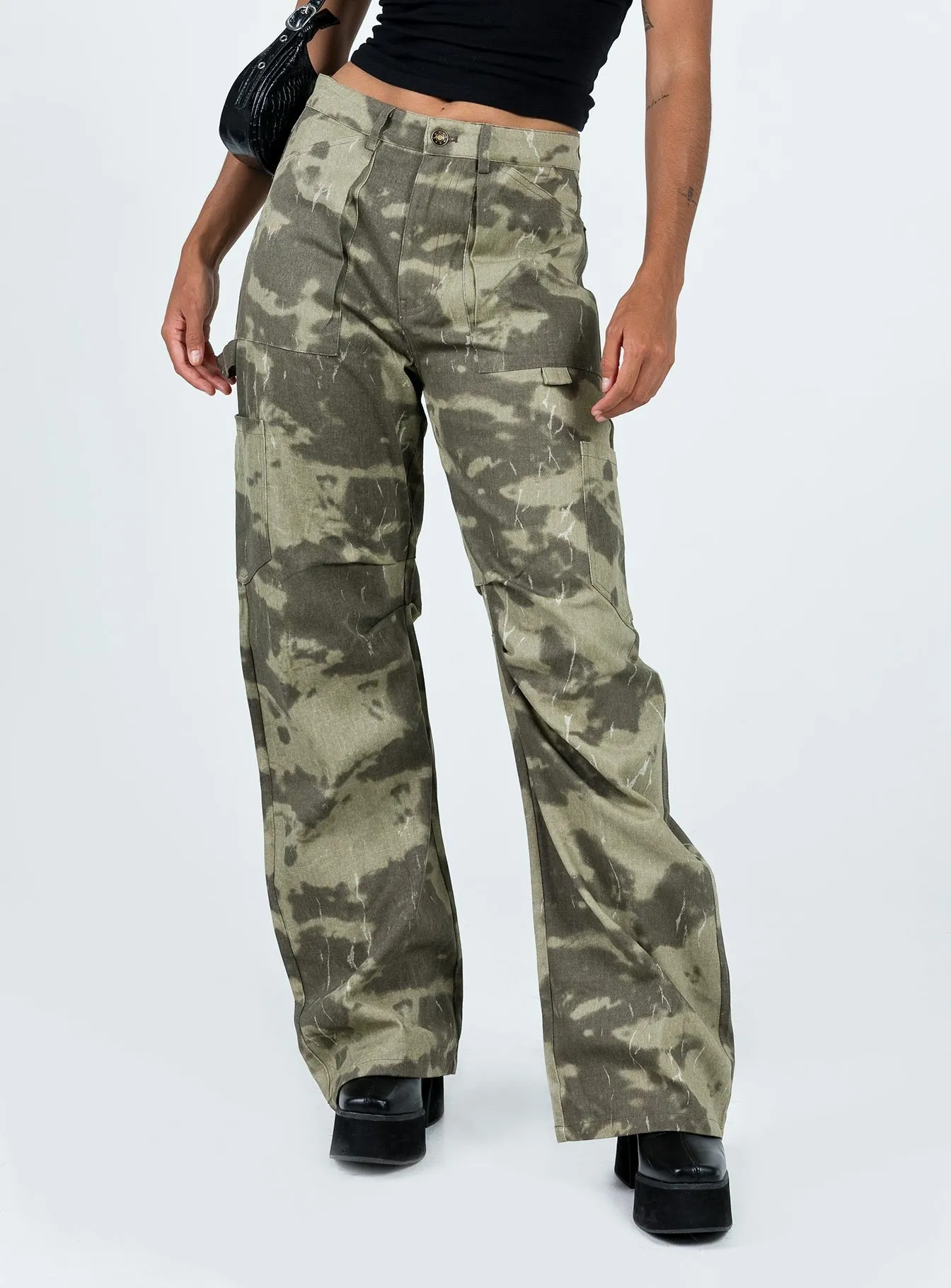 Straight Cut Morning Stroll Fashion Lover Miami Vice Pants Camo