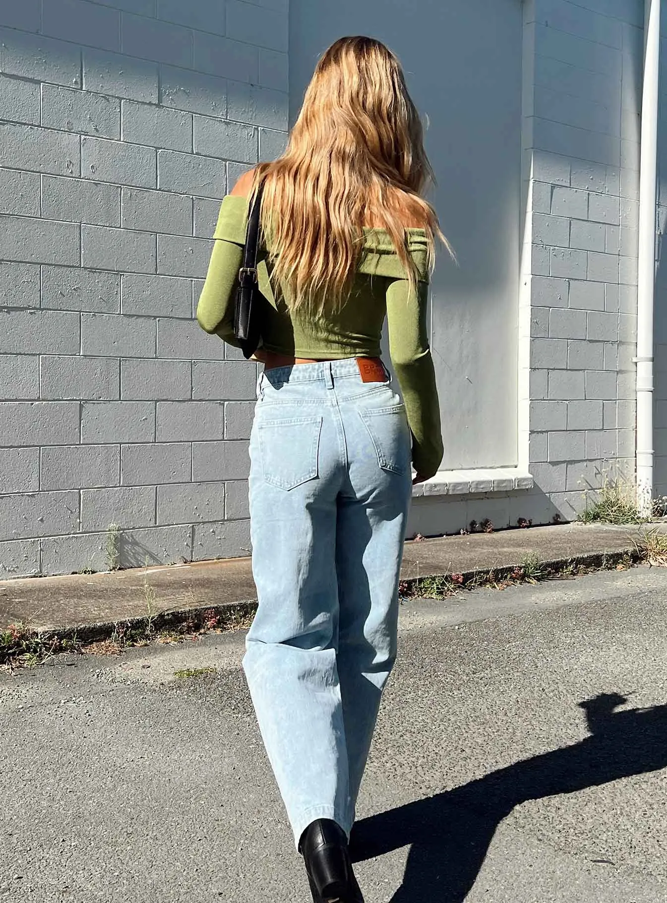 Booran Wide Leg Light Wash Denim Jean Relaxed Mood