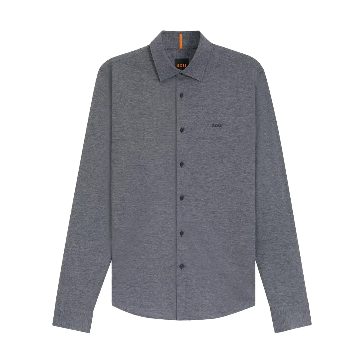 Boss - Mysoft_2 Slim Fit Shirt in Navy Melange Casual Day Wear