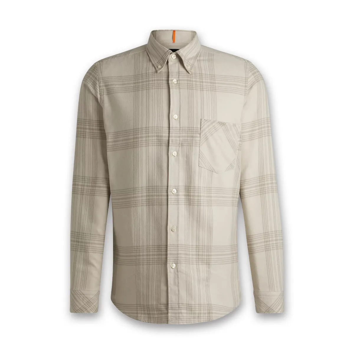 Casual layering piece Easy Care Material Boss - Rickert_M  Reg Fit Check Shirt in Beige