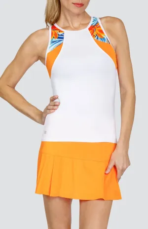 Cozy Waistband Casual Everyday Bowie Tank - Mango Lilies - FINAL SALE