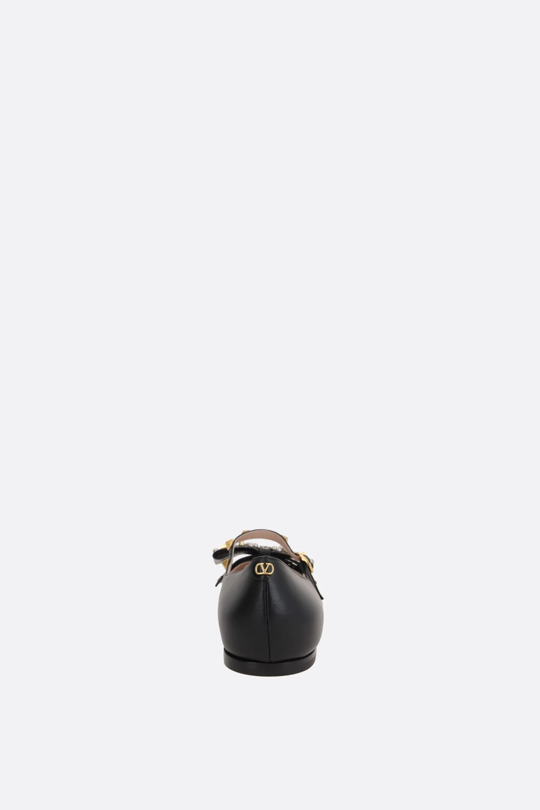 cushioned collar Bowow mary-jane ballerinas in smooth leather