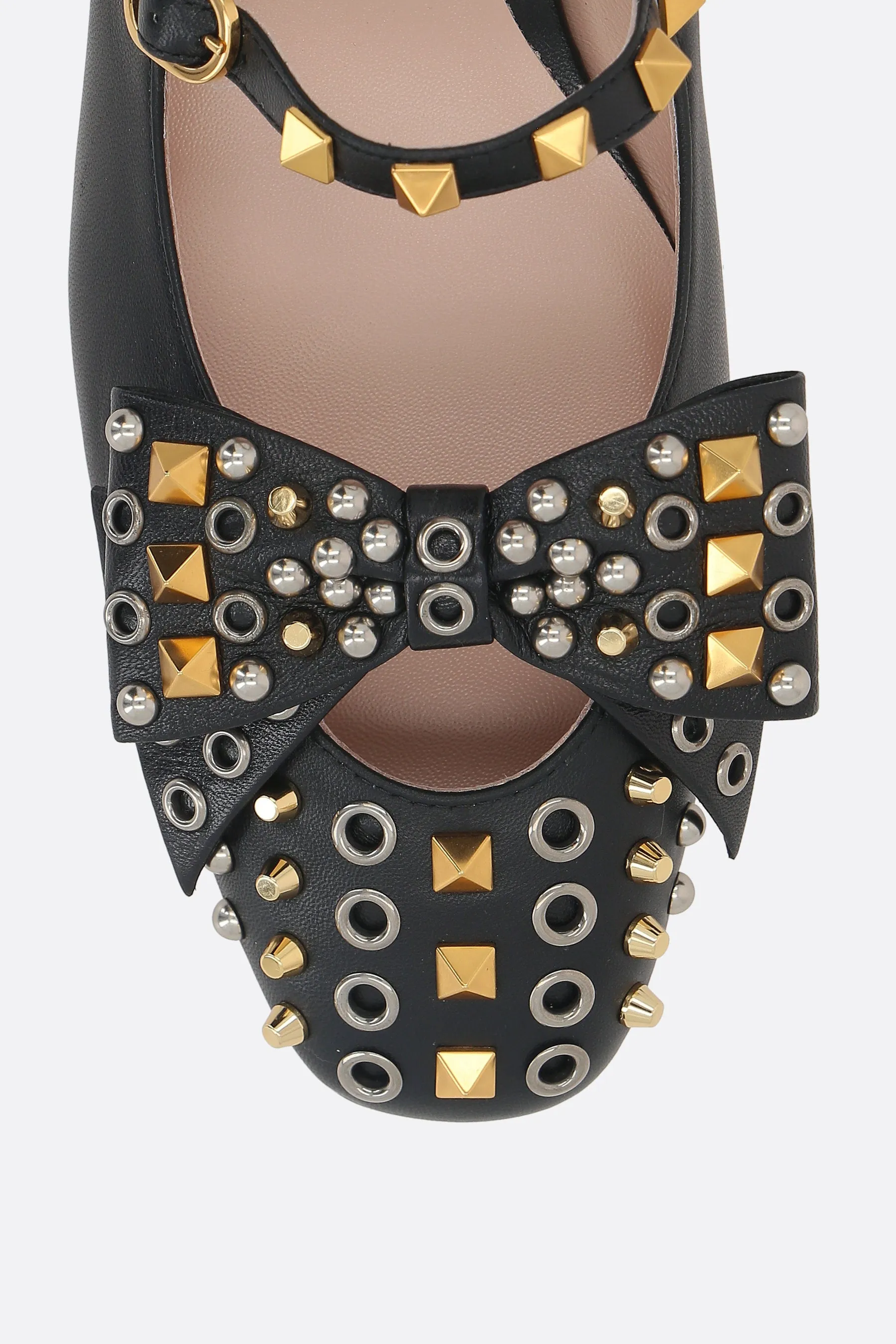 Dusk Step Urban Living Bowow mary-jane ballerinas in smooth leather