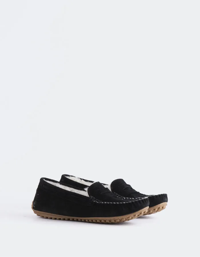 Wear Light No Fuss Fit Bobble Black Suede