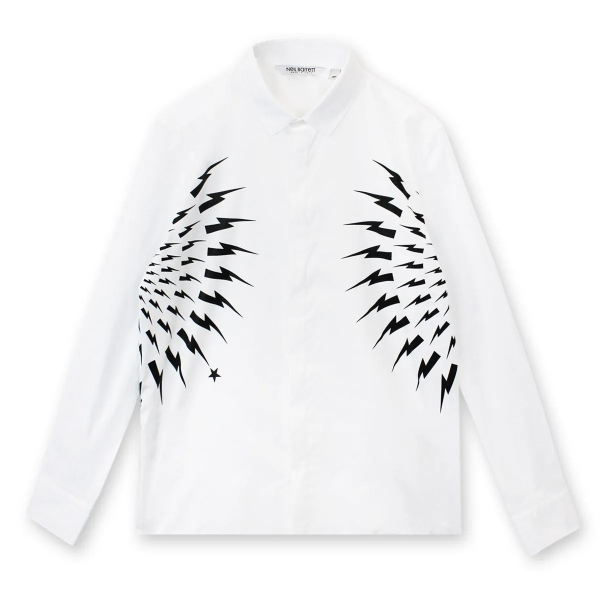 Outdoor Activity Neil Barrett - Thunderbolt Shirt in White
