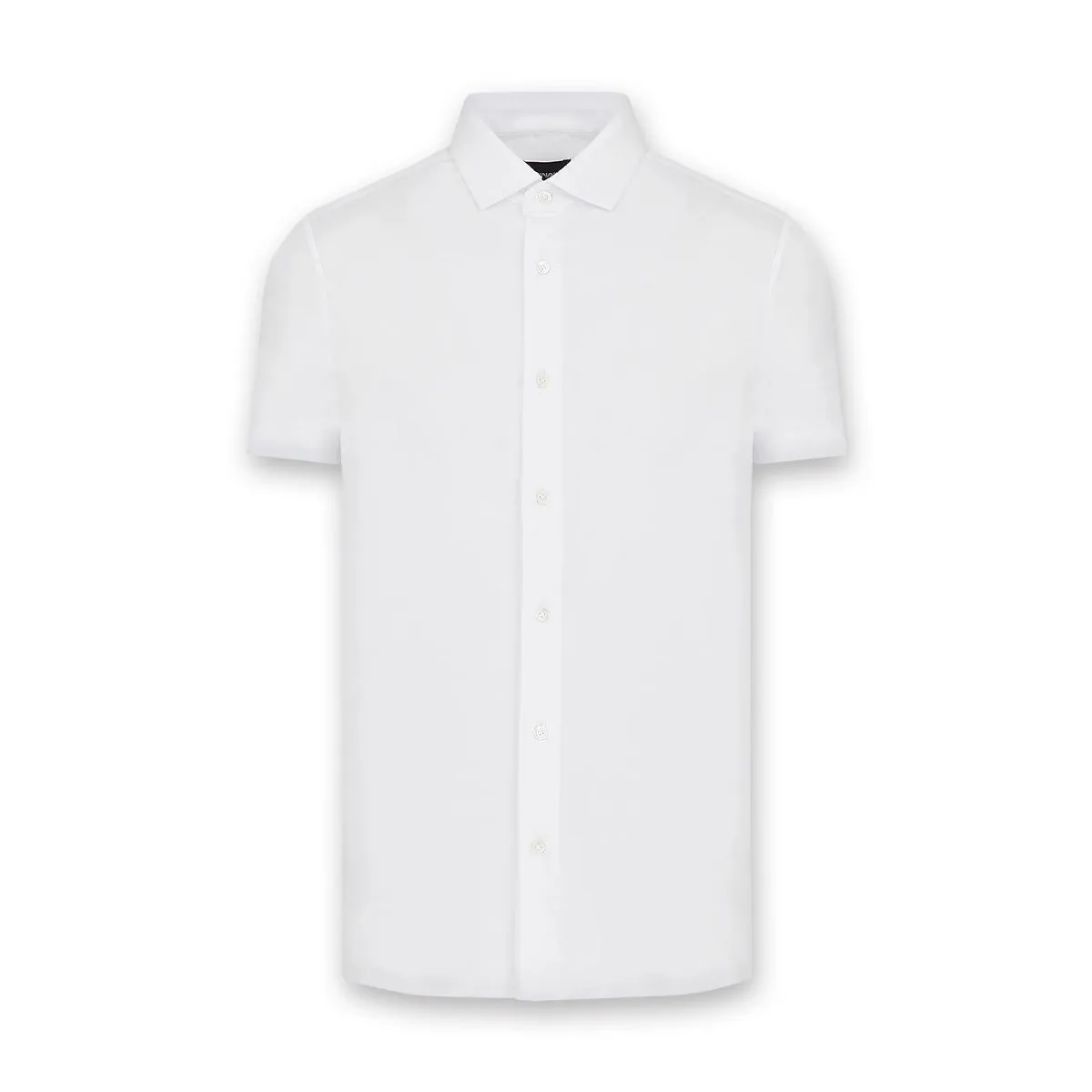 Versatile Comfort Wear Emporio Armani - SS Jersey Blend Shirt in White