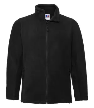 Winter Outfit Minimal Fit Full Zip Outdoor Fleece | BLACK