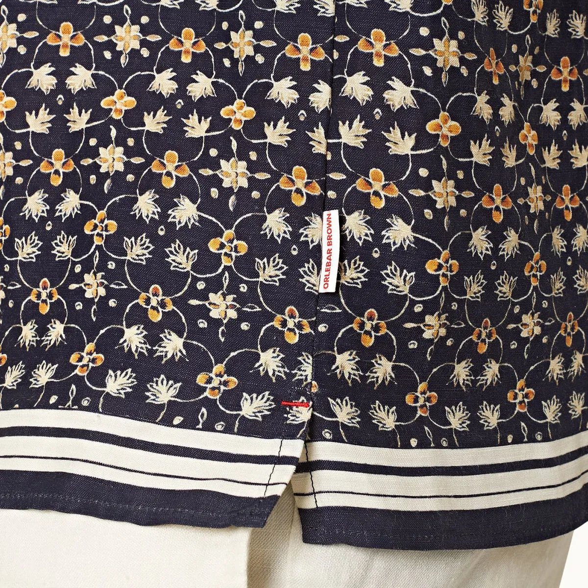 Orlebar Brown - Hibbert Fiore SS Shirt in Night Iris Performance Fit