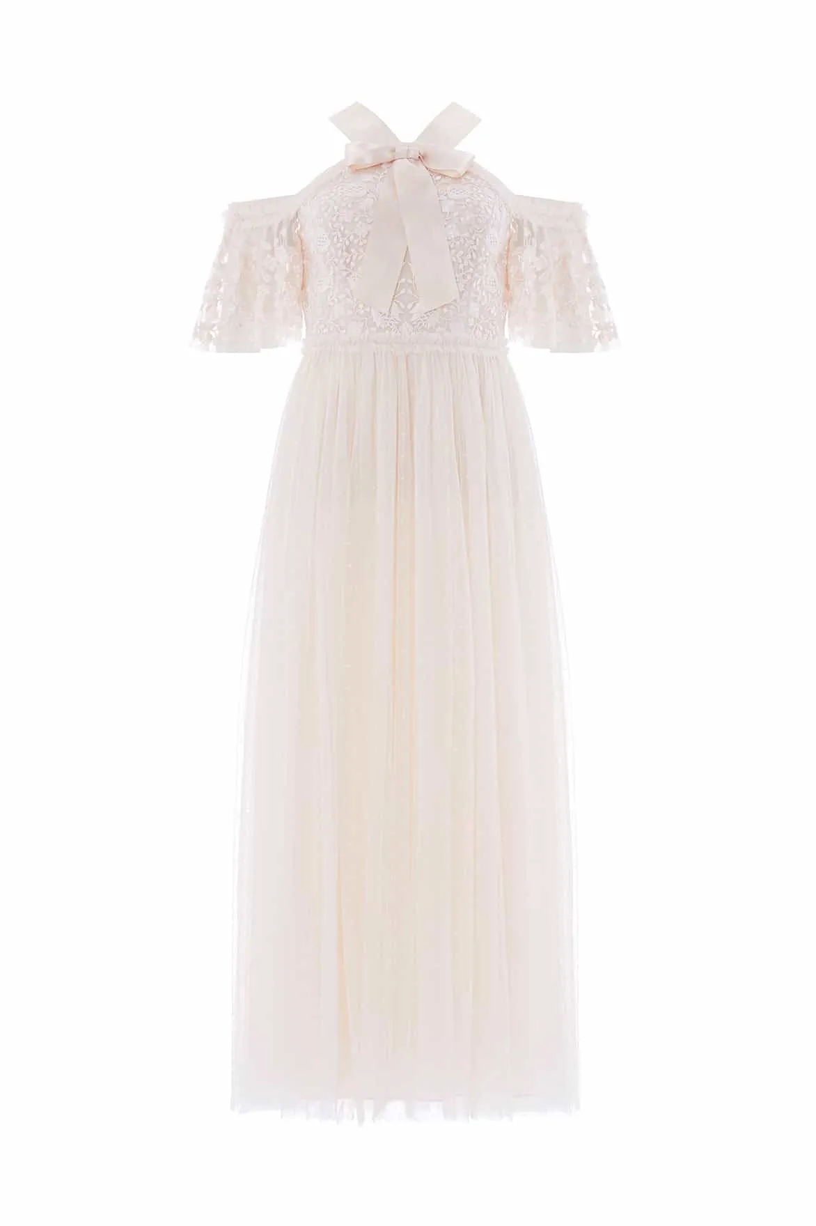 Modern Texture Chic Comfort Primrose Bodice Ankle Gown