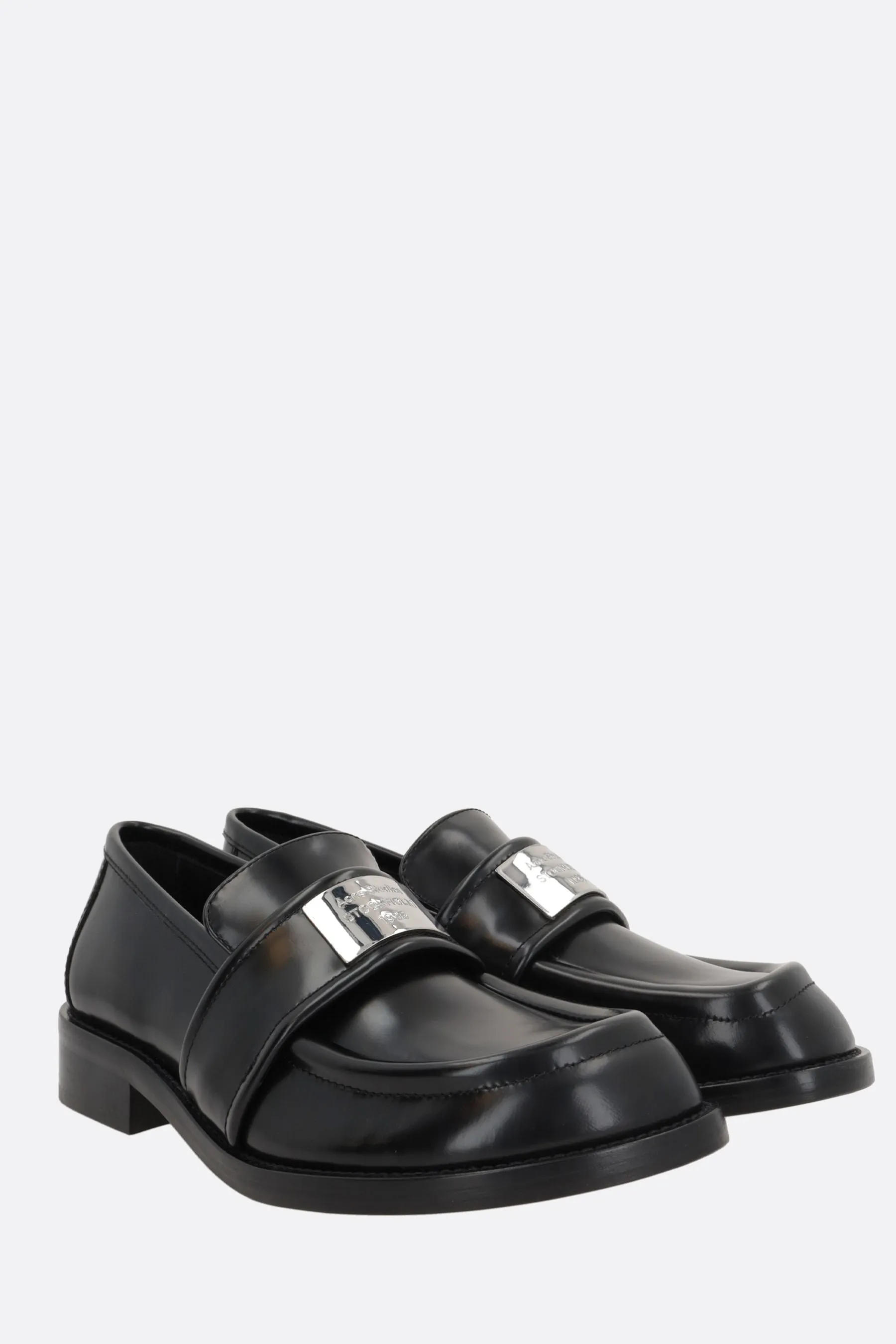 brushed leather loafers Goal Step
