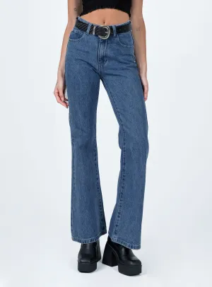 Cabarita Lounge Denim Jeans Dark Wash Brunch Outfit Night Out Stretch Fabric