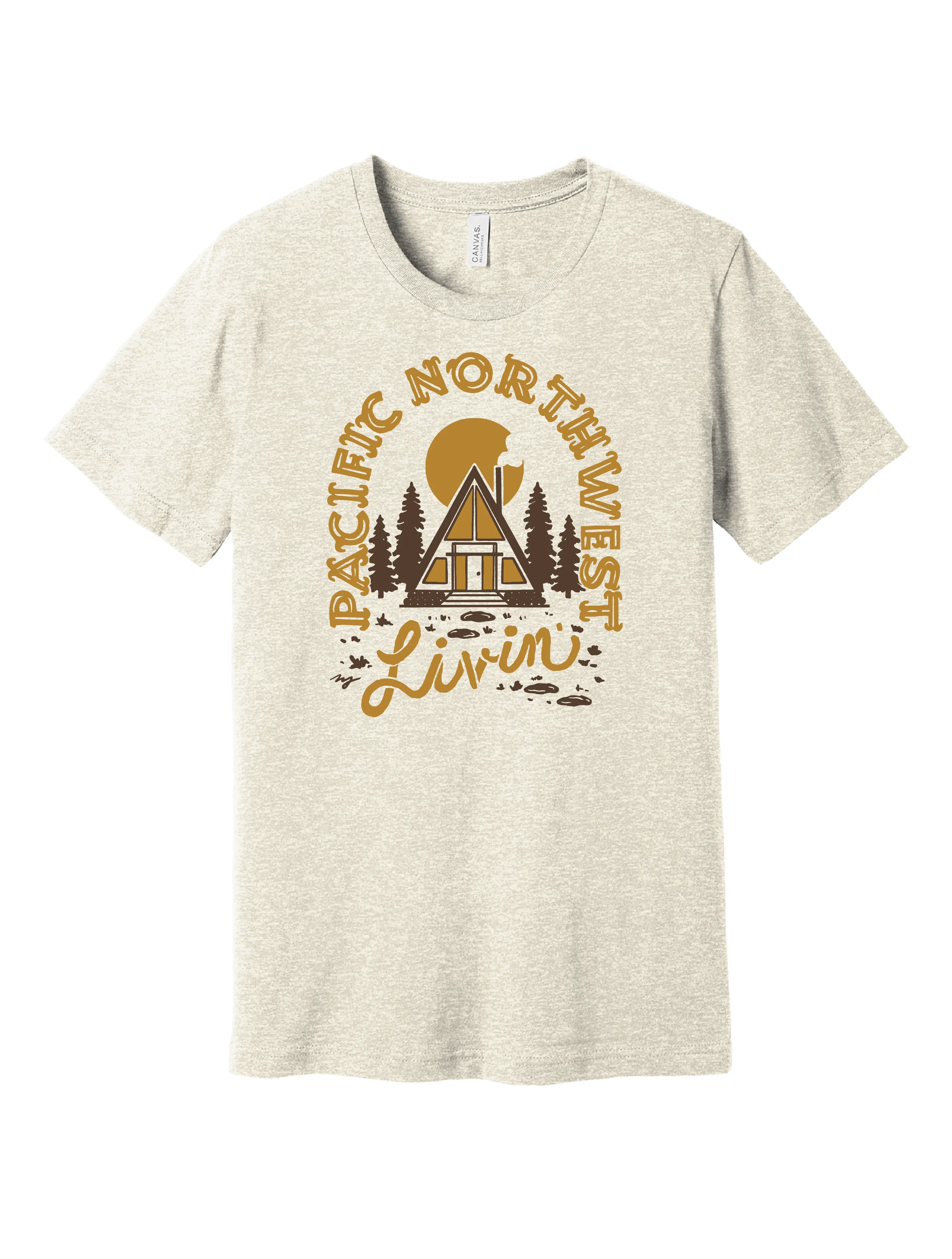 Cabin ?? Unisex T-Shirt Layered Shoulder Design Light Layer