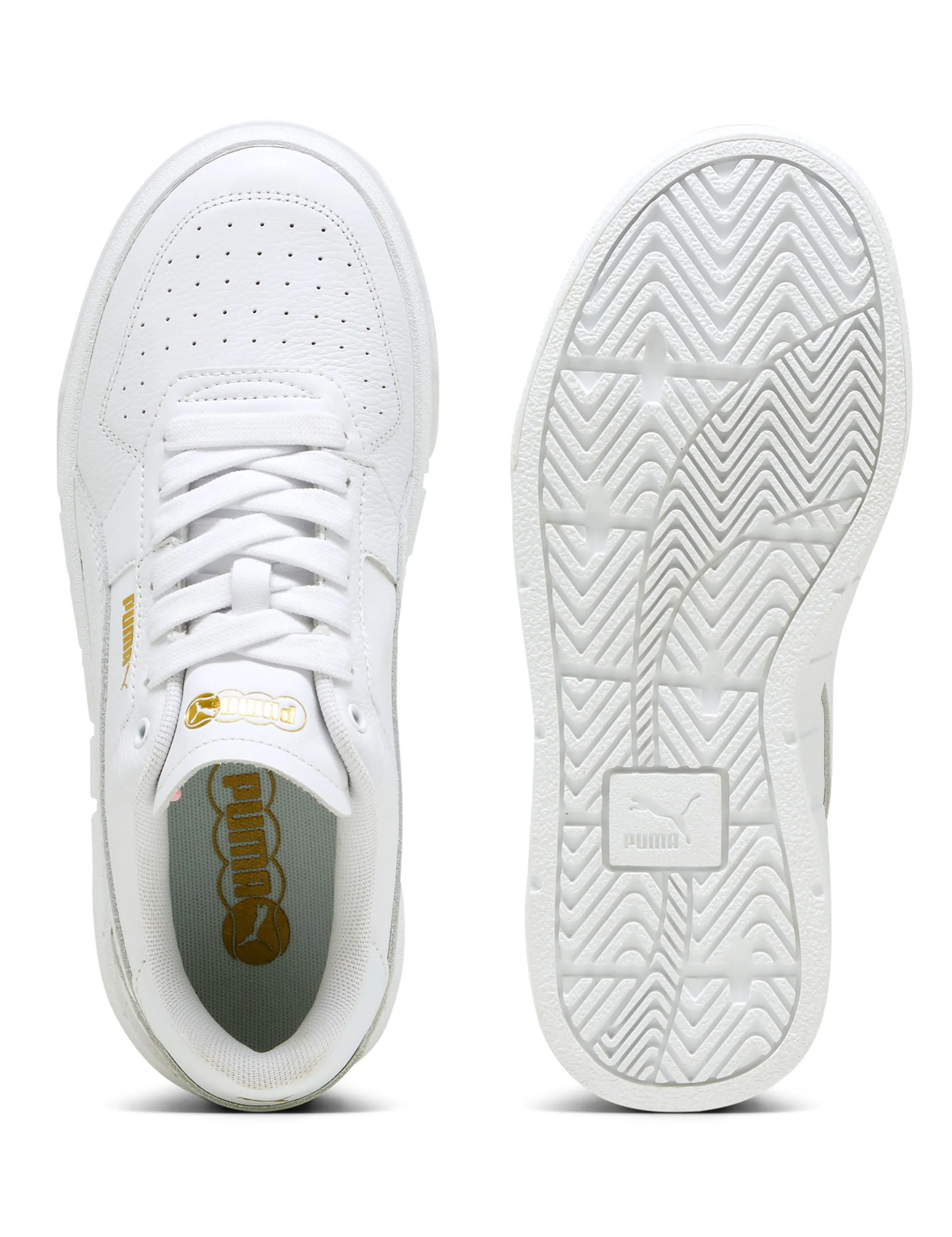 Timeless Footwear All Day Wear Cali Court Leather Sneakers - White