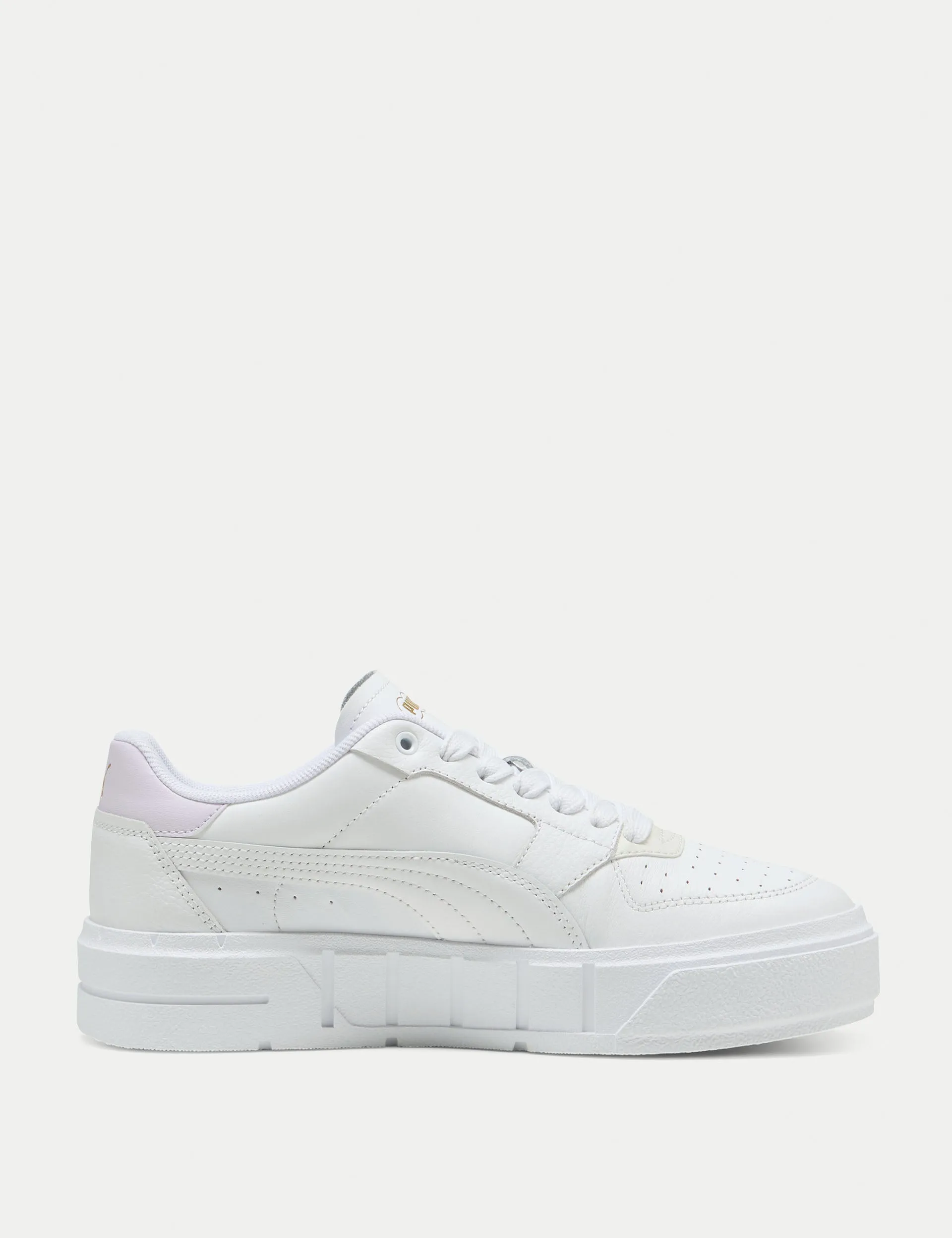 Durable materials Outing Ready Cali Court Leather Sneakers - White/Lilac Frost