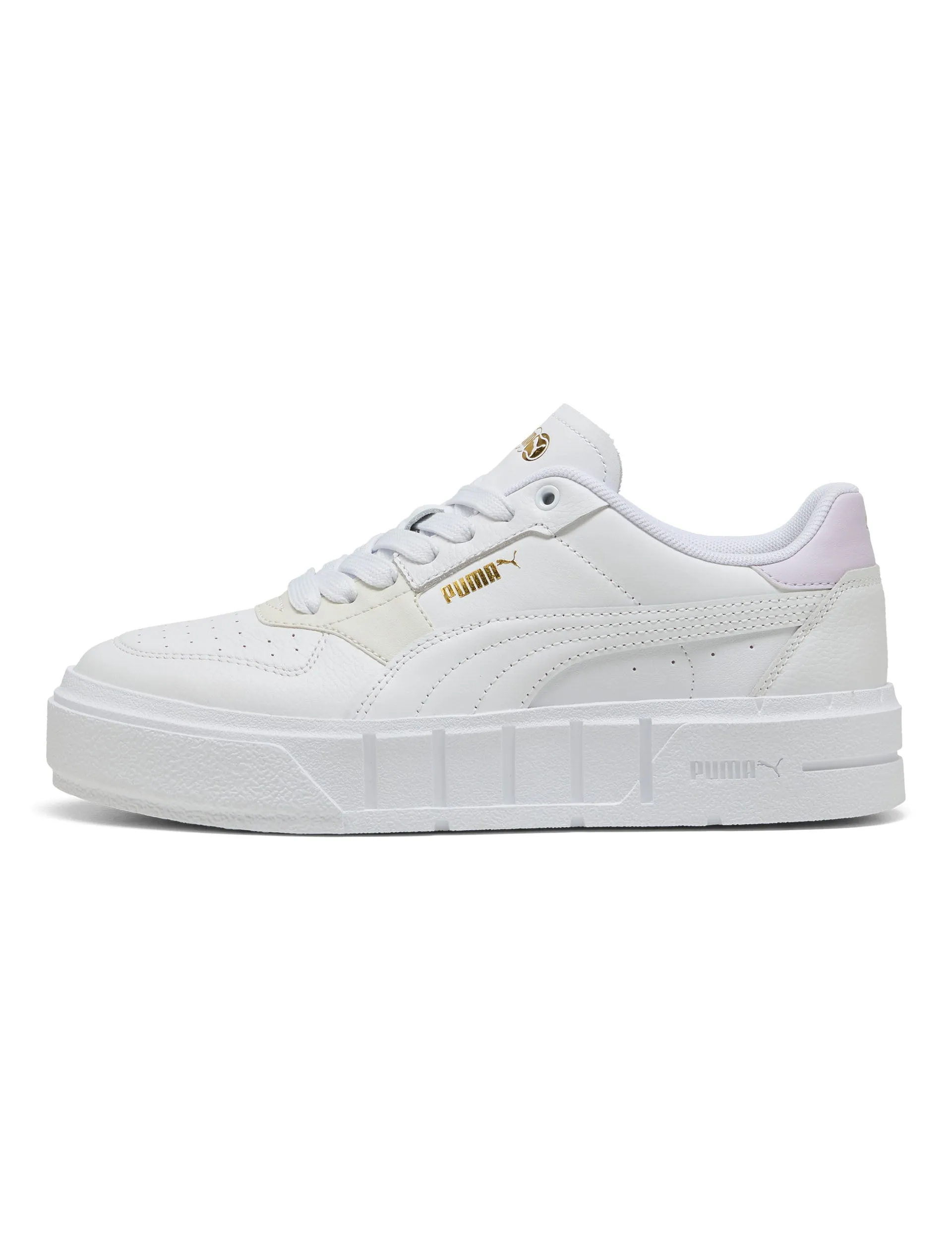 Cali Court Leather Sneakers - White/Lilac Frost Wave Step Soft Motion