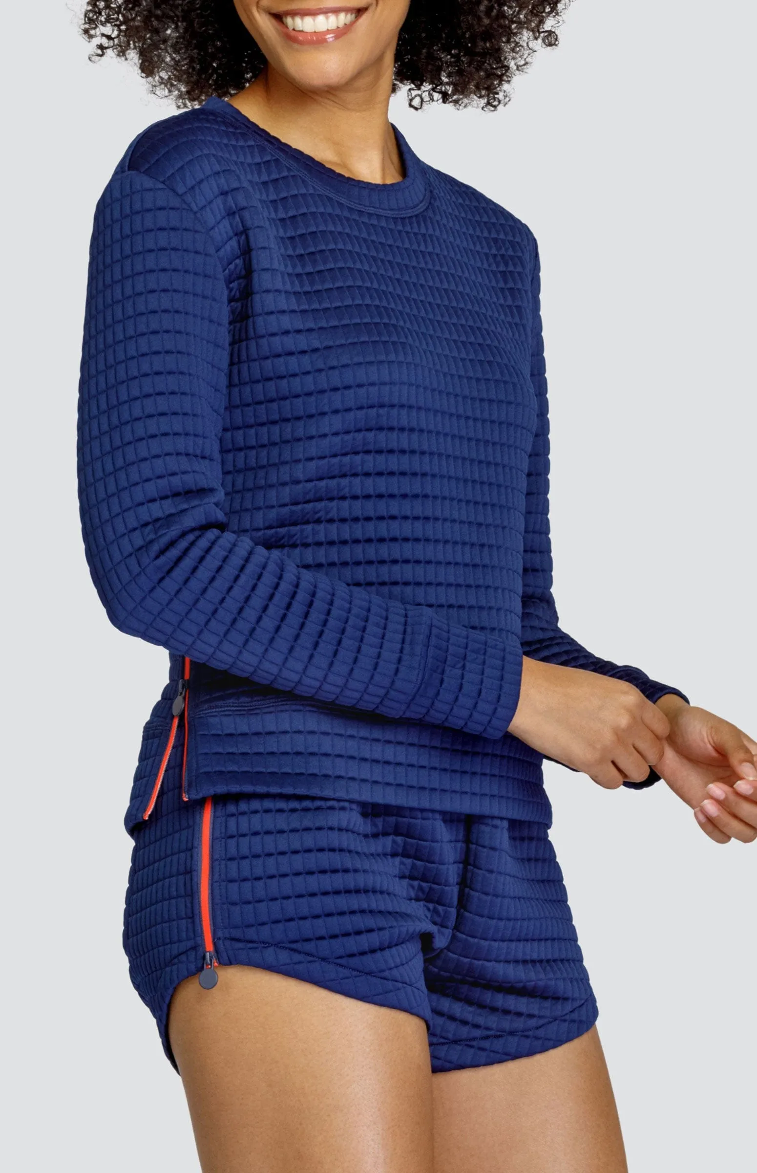 Campbell Pullover - Navy Blue - FINAL SALE Soft And Comfortable Stretch Material