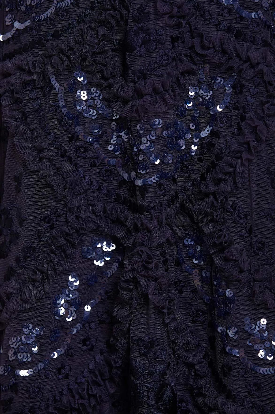 Carmen Ruffle Ankle Gown Shine Dressy