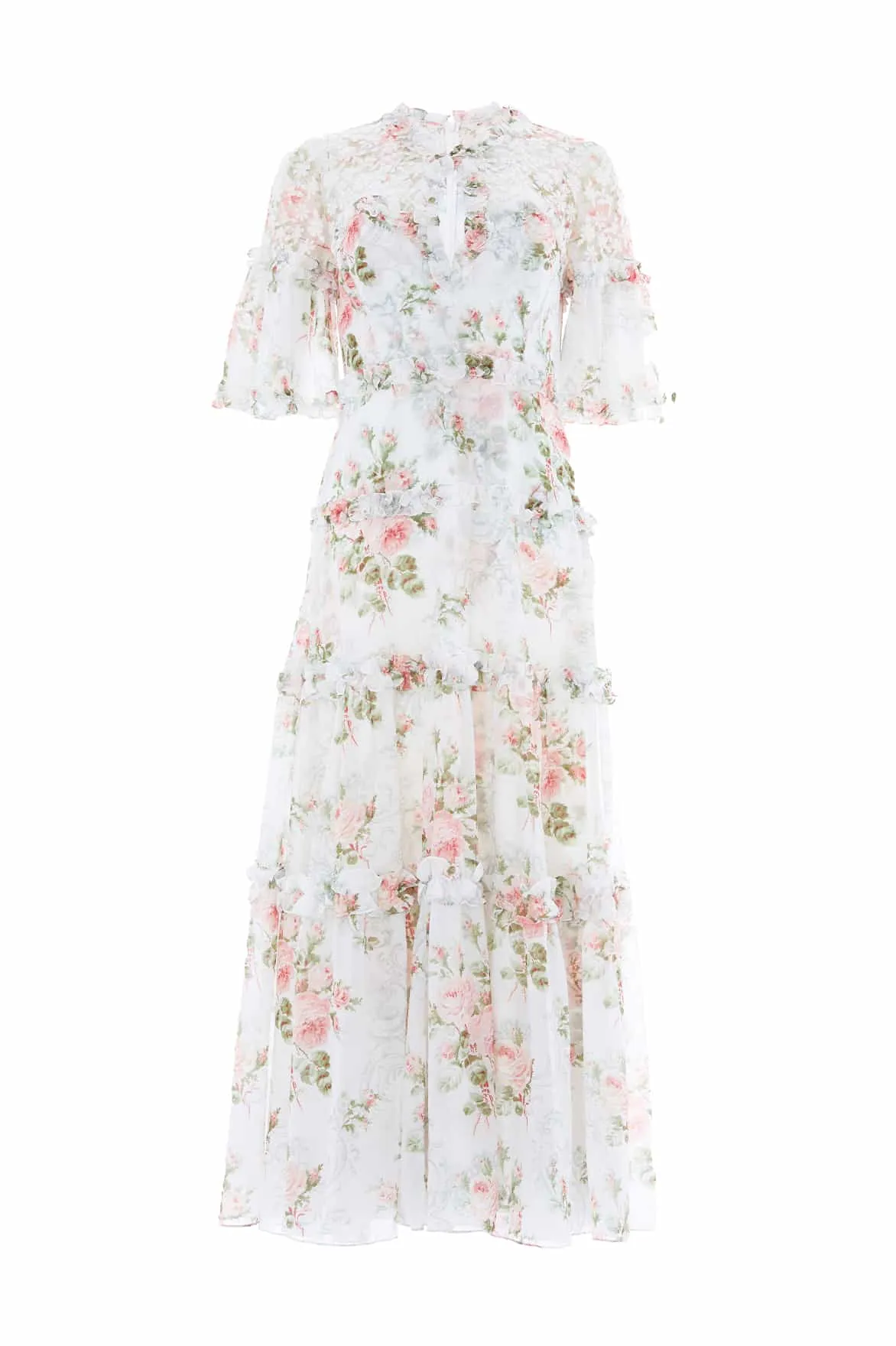 Clean Texture Relax Piece Madame Rose Carla Chiffon Ankle Gown