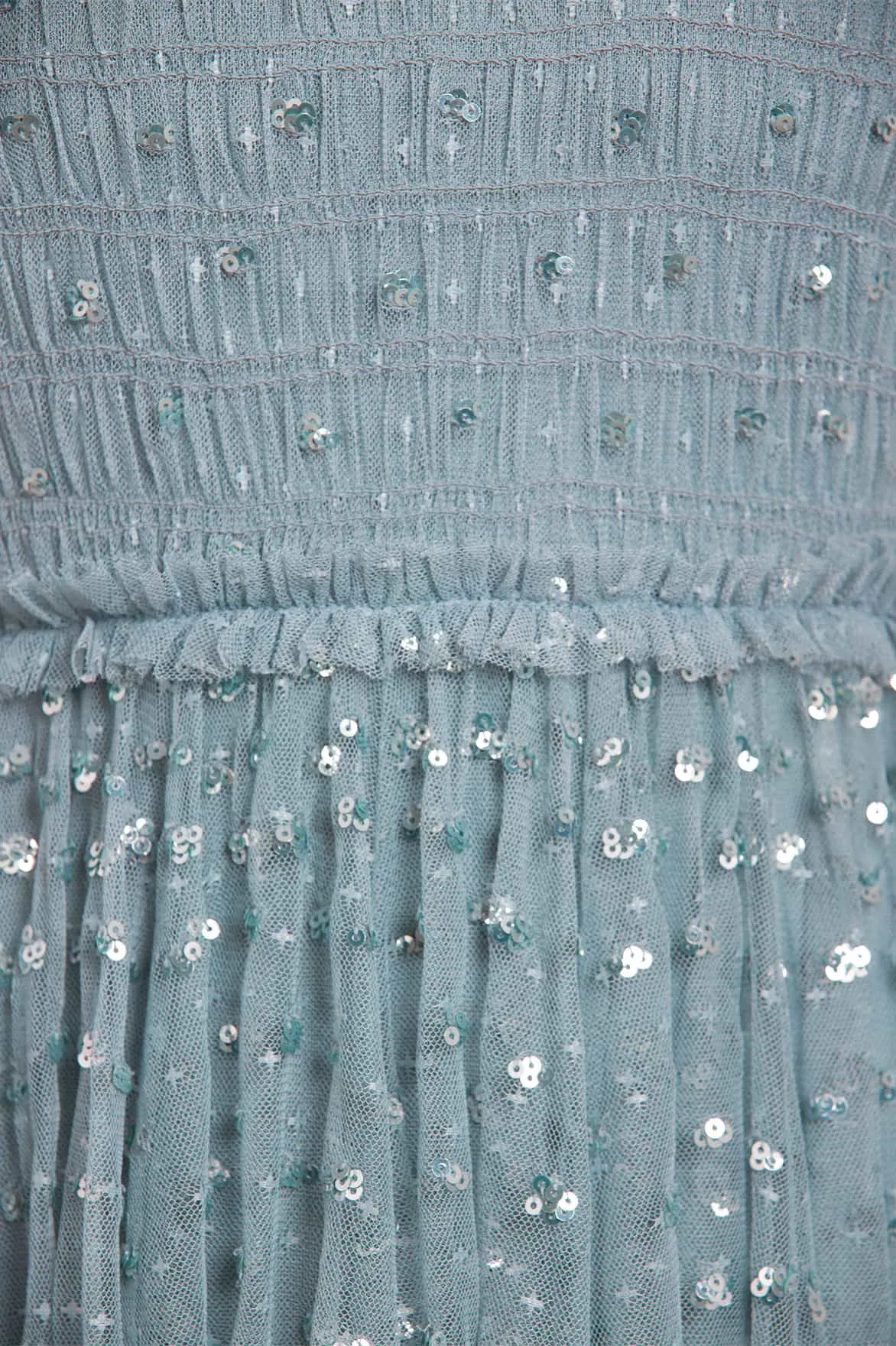 Sequin Giselle Smocked Ballerina Dress Capsule-Wardrobe Versatile Wearable