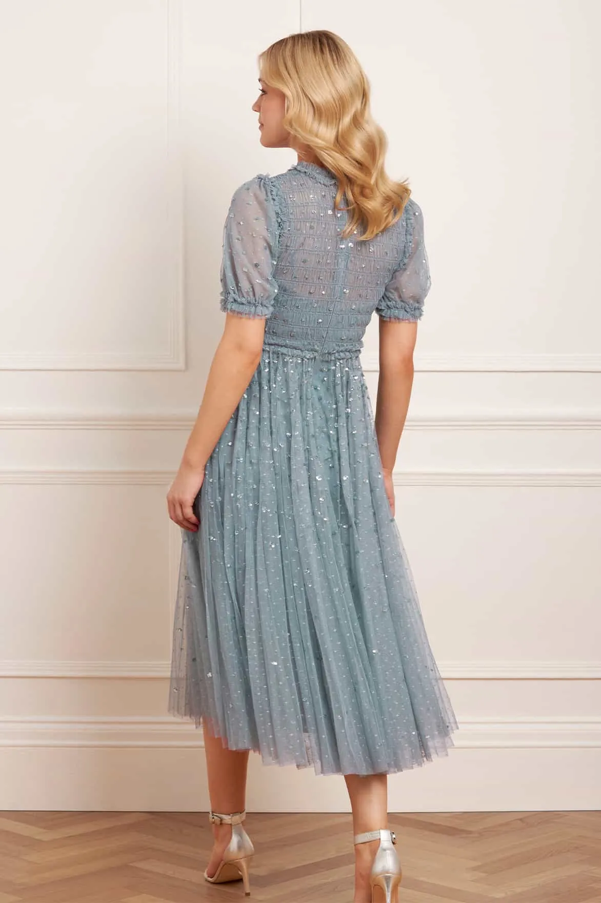 Sequin Giselle Smocked Ballerina Dress Clean Flow