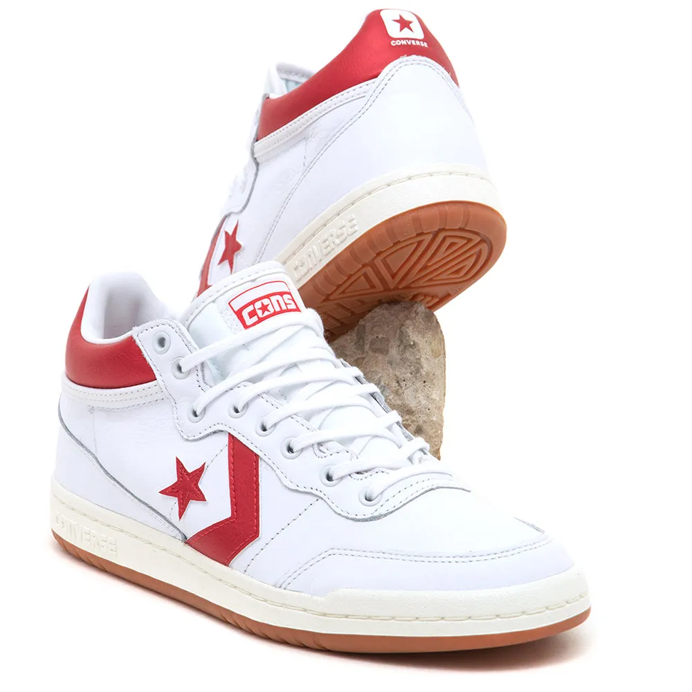 Sturdy Build Fastbreak Pro Mid (White / Red / Egret) (S)