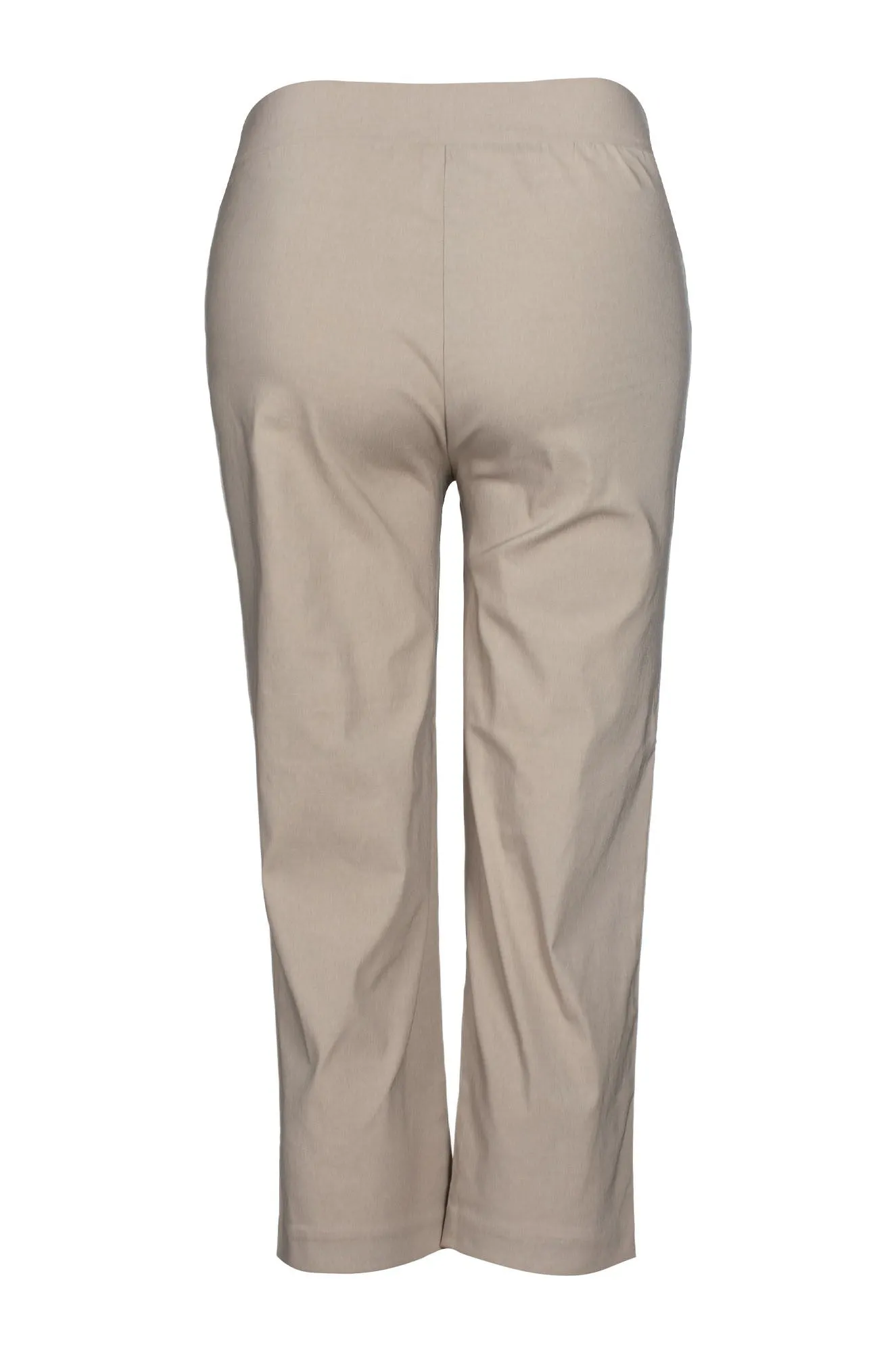 Adjustable Drawcord Platinum Bengaline Mid Calf Pant | TAUPE | 6303C1