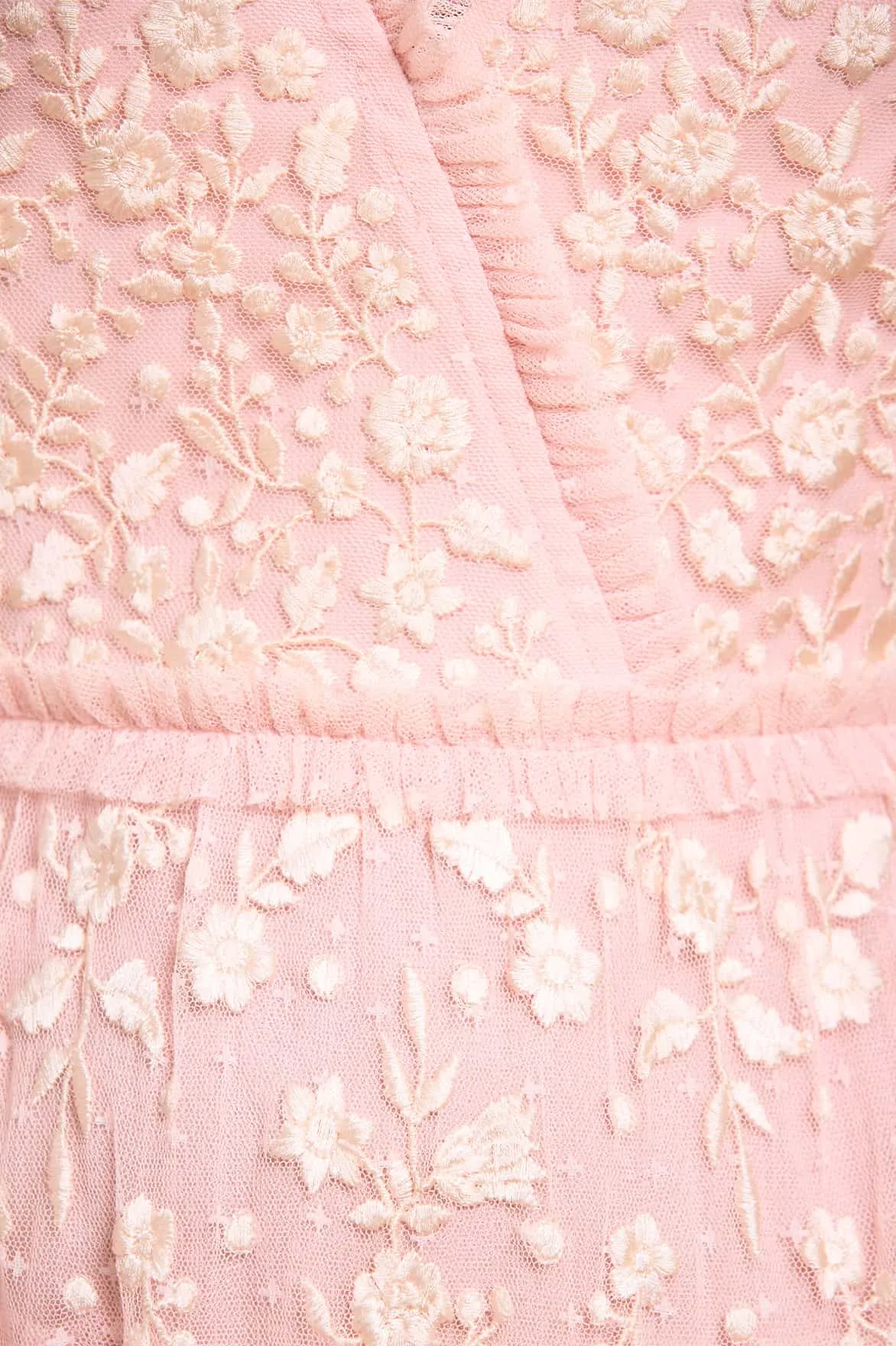 Layered Lace Midaxi Dress Vibrant Look